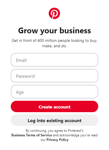 Create a Business Account on Pinterest